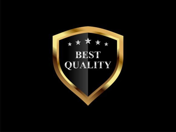 Download Golden Shield Best Quality Logo Badge - Premium Resources