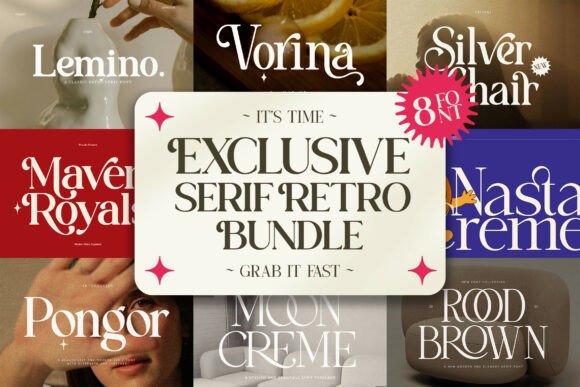 Download Exclusive Serif Retro Bundle - Retro bundle Collection